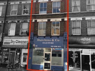 Self contained East London office building with ground floor window frontage